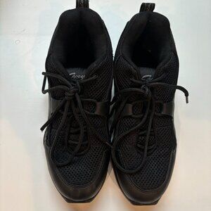 Capezio Fierce Black Dance Jazz Hip Hop Zumba Sneakers Shoes